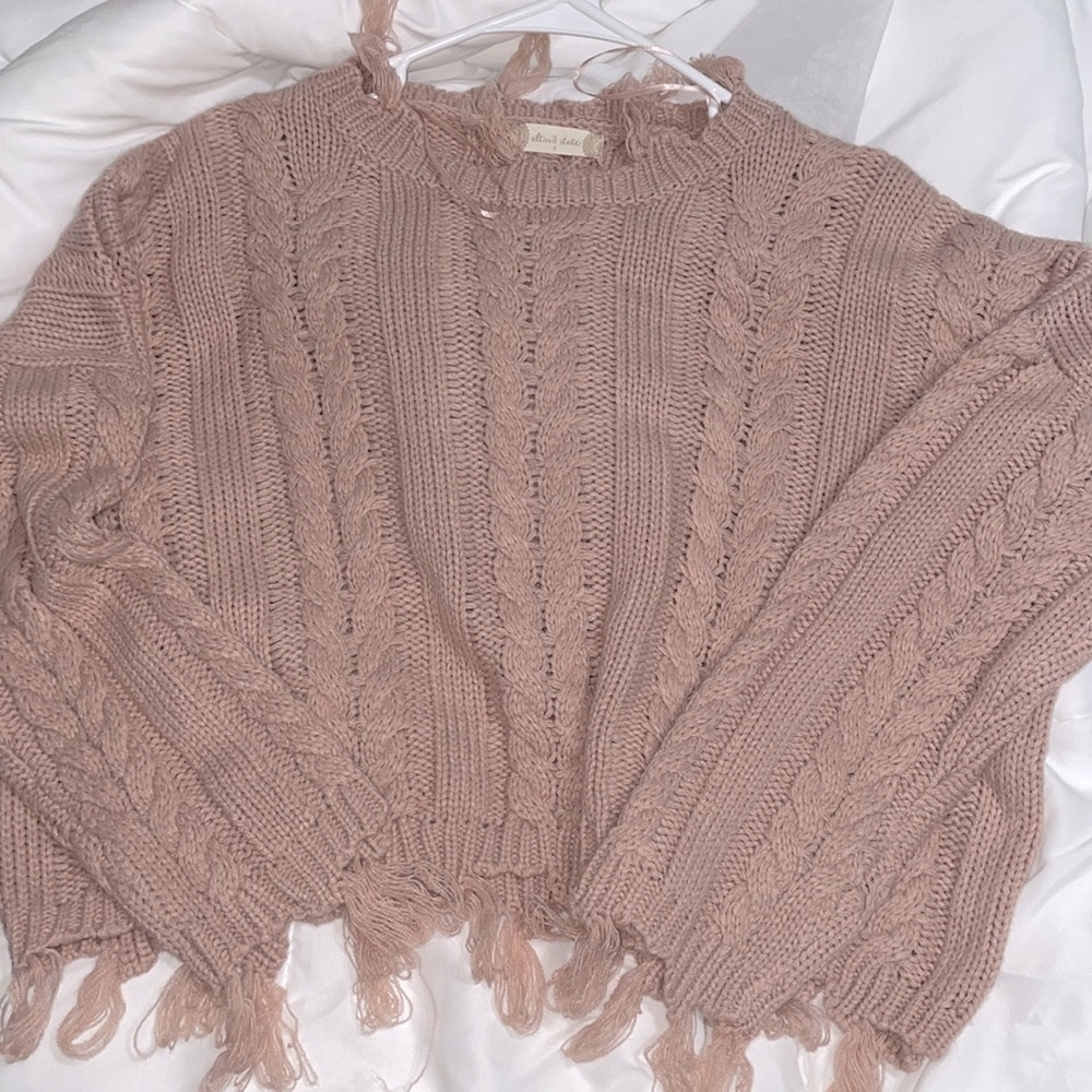 Altar’d state small light pink sweater